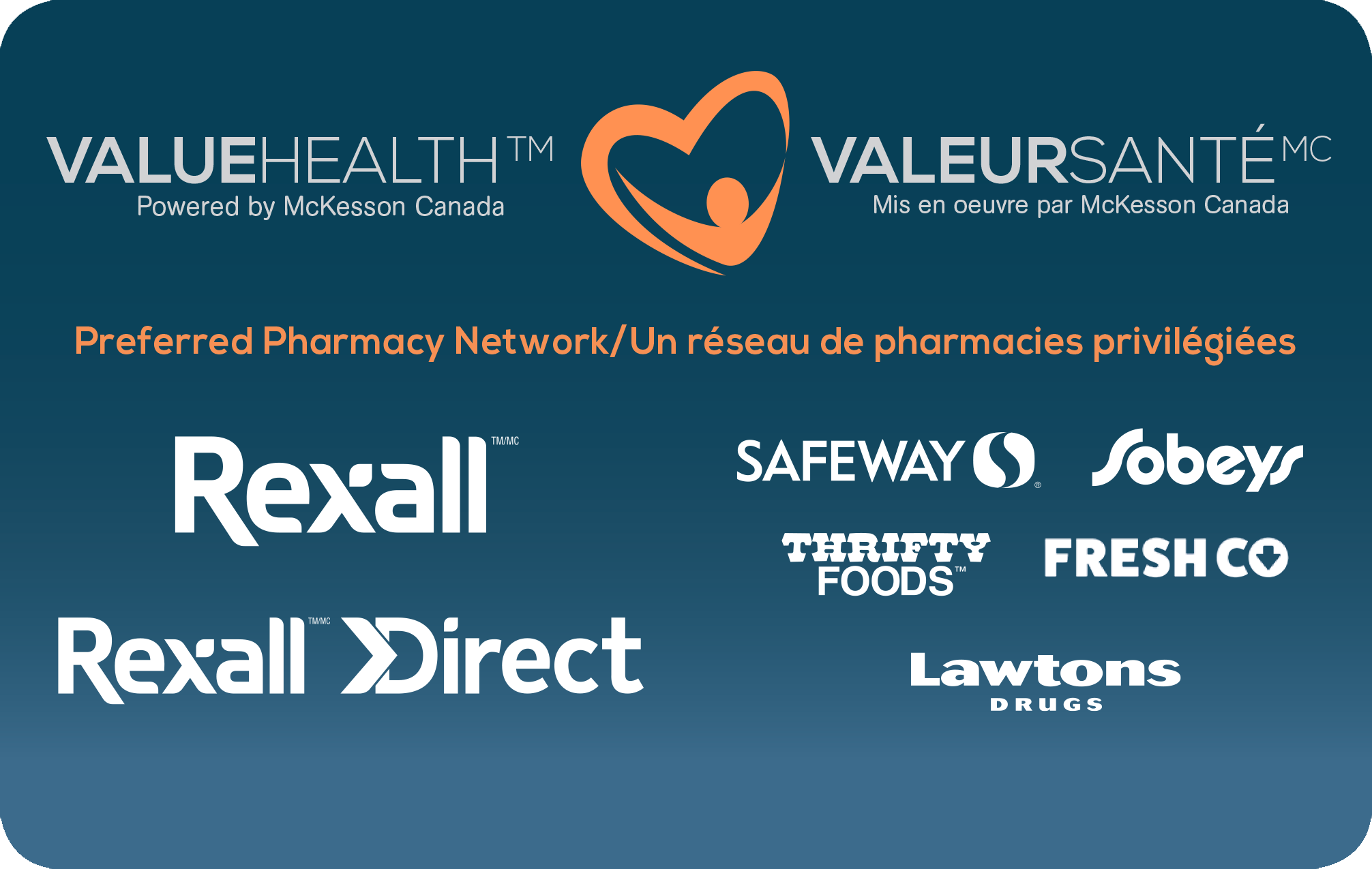 ValueHealth branded discount card on in-store private label everyday items, exclusively for ValueHealth members